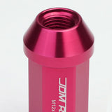 M12 x 1.25 Acorn Style Extended Lug Nuts - Aluminum Pink 20pc