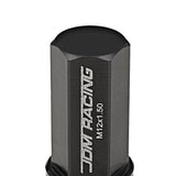 M12 x 1.5 Acorn Style Extended Lug Nuts - Aluminum Black 20pc Set