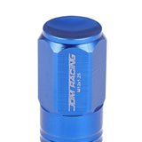 M12 x 1.25 Extended Grooved Shank Lug Nuts 20pc Set - Aluminum
