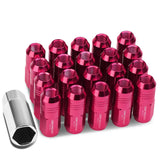 M12 x 1.25 Extended Grooved Shank Lug Nuts 20pc Set - Aluminum