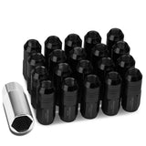 M12 x 1.5 Extended Closed End Lug Nuts - 20 Piece Set - Aluminum