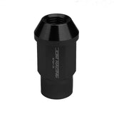 M12x1.25 Aluminum Lug Nuts - Extended Acorn Knurled 20pc Black