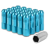 M12 x 1.5 Extended Rib Shank Lug Nuts - Aluminum