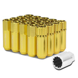 M12 x 1.5 400 Style Extended Lug Nuts with Locks - Aluminum