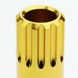 M12 x 1.5 400 Style Extended Lug Nuts with Locks - Aluminum