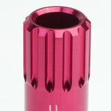 M12 x 1.5 60mm Extended Pink Lug Nuts Set - 16 Pcs + 4 Locks Aluminum
