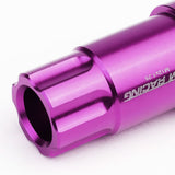 Purple Aluminum Lug Nuts M12x1.25 L40 Style Extended 20pc Set
