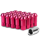 L40 Style Extended Open End Aluminum Lug Nuts M12x1.5 20pc Pink