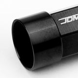 M12 x 1.25 Aluminum Lug Nuts 20pc Set Extended Black Acorn