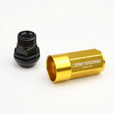 M12 x 1.5 Extended Aluminum Lug Nuts 20pc Set Gold