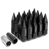 M12 x 1.5 Extended Spike Lug Nuts 20pc Set - Aluminum