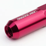 M12 x 1.5 Extended Spike Lug Nuts 20pc Set - Aluminum Pink