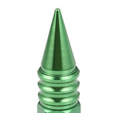 Aluminum Lug Nuts M12 x 1.5 w/ Removable Spike Green 20pc Set