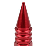 M12 x 1.5 Aluminum Lug Nuts 400 Style w/ Removable Spike 20pc Red