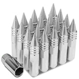 Universal Aluminum Lug Nuts M12x1.5 60mm Spike Style 20pc Set