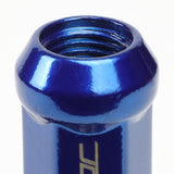 Steel Spike Lug Nuts M14 x 1.5 Closed End 24 Pack Blue
