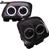 1997-2004 Chevy Corvette C5 Headlights Projector Dual LED Halo Rims