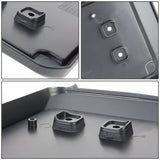 13-18 Jeep Wrangler Front License Plate Mounting Bracket - Black