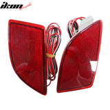 2014-2016 Mazda 3 Hatchback KS Style Rear Bumper W/ Red LED Lights