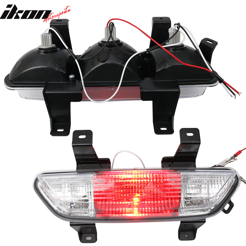 2015-2020 Ford Mustang Euro Clear Red Fog Light Brake Reverse Lamp