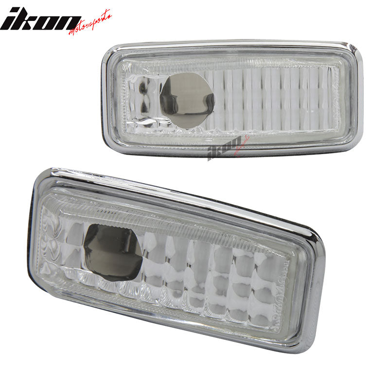 1995-1999 Mercedes S Class Side Marker Lights Lamps Clear In Pair