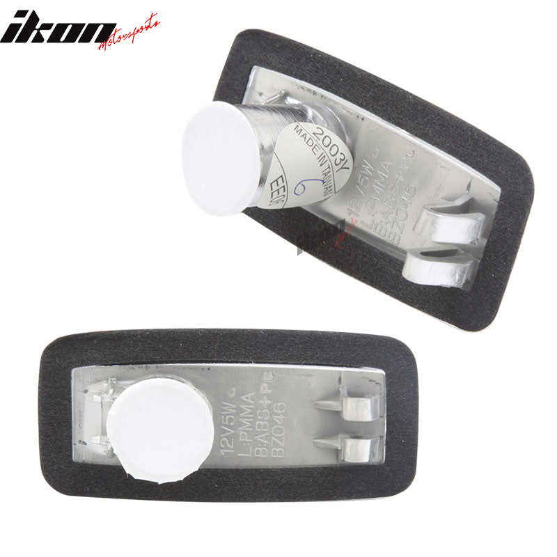1995-1999 Mercedes S Class Side Marker Lights Lamps Clear In Pair