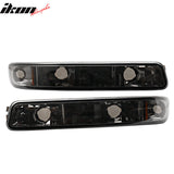 1999-2007 GMC Yukon Chrome Smoke Lens Amber Reflector LED Headlight