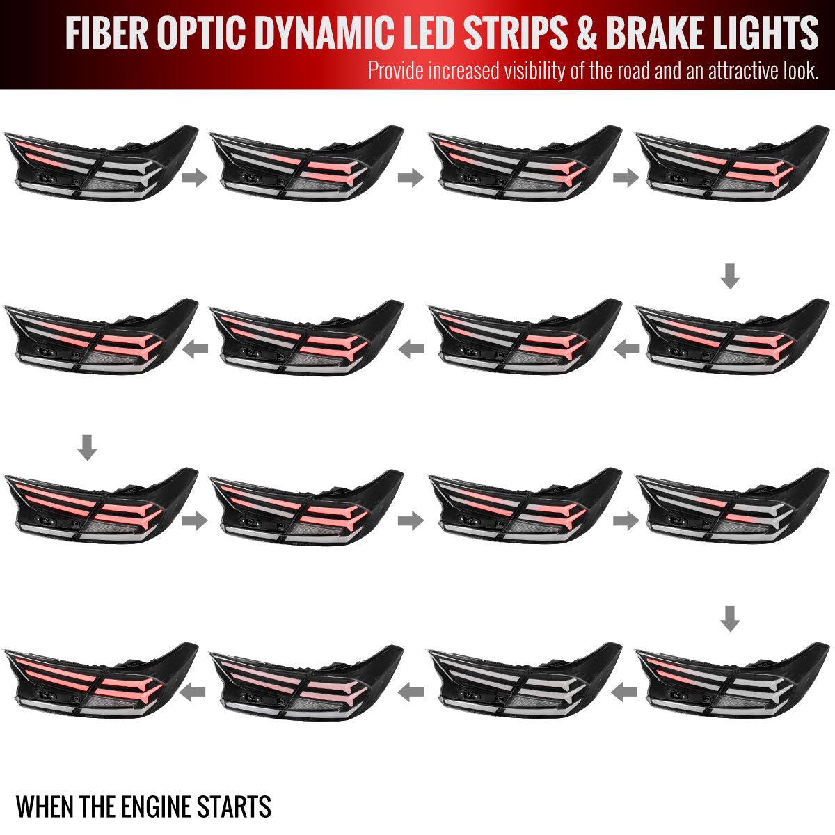 Spec-D Tail Lights Honda Accord (2018-2022) Sequential LED w/ Breathing Effect