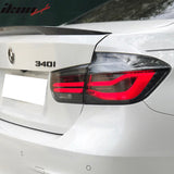 Fits 16-18 BMW F30 M3 LCI Black Lines Rear Tail Lights s
