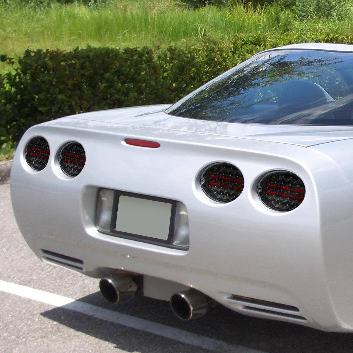 Spec-D LED Tail Lights Corvette C5 (1997-2004) Smoke / Clear / Red