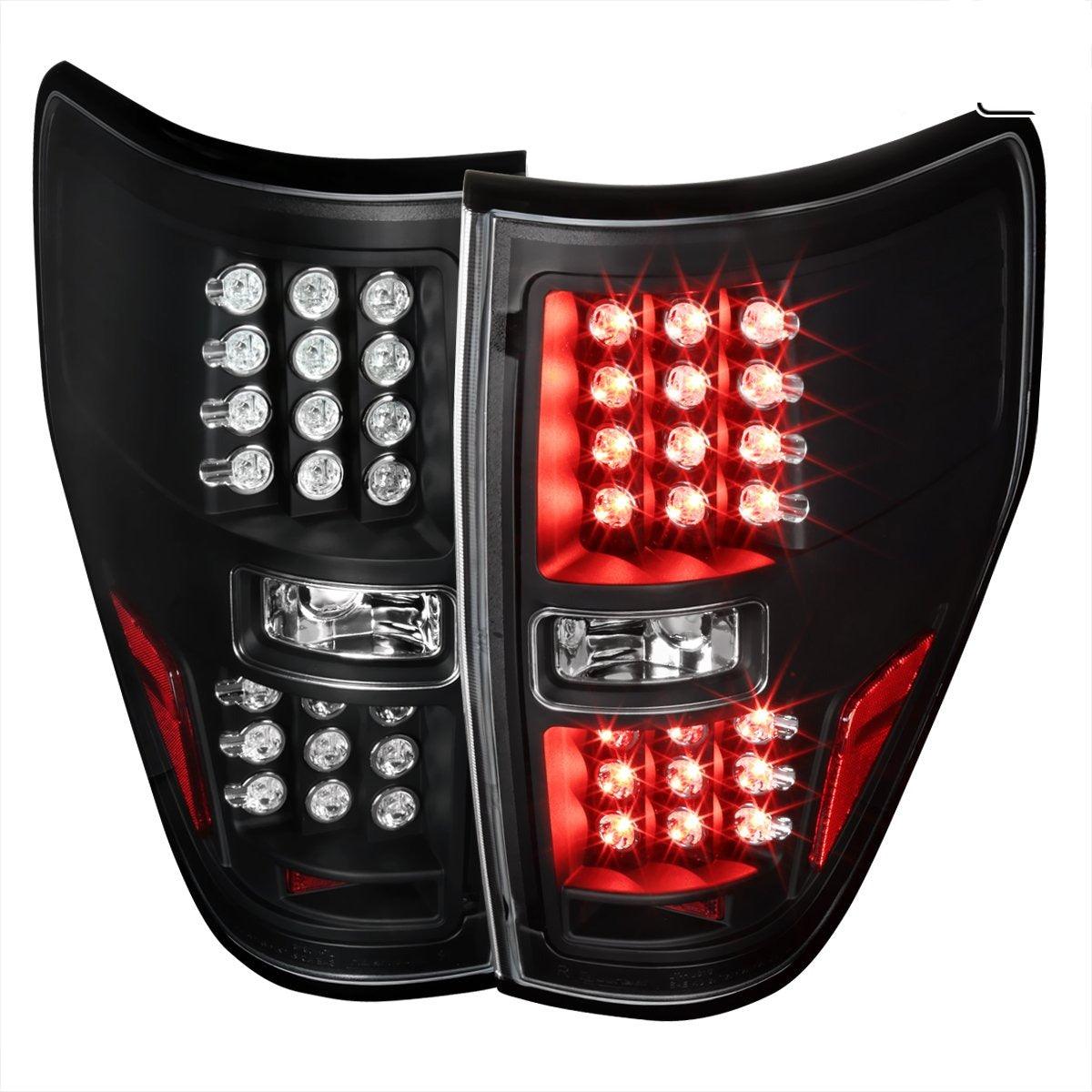Spec-D Tail Lights Ford F150 (09-14) LED - Black / Smoke / Clear