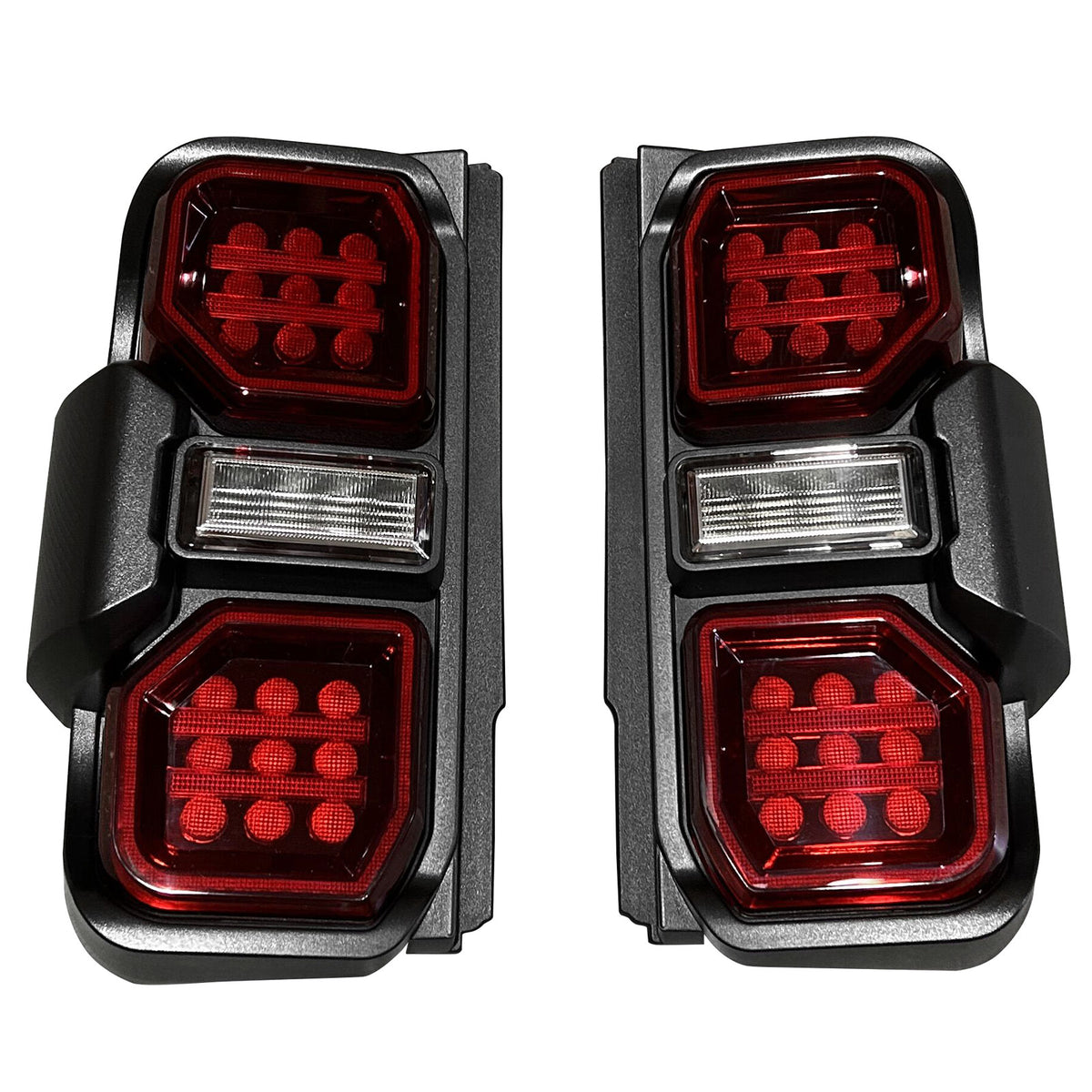 2021-2024 Ford Bronco Red LED Tail Lights Rear Lamps Assembly Pair