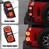 2021-2024 Ford Bronco Red LED Tail Lights Rear Lamps Assembly Pair