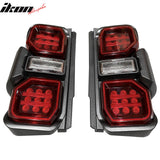 2021-2024 Ford Bronco Red LED Tail Lights Rear Lamps Assembly Pair