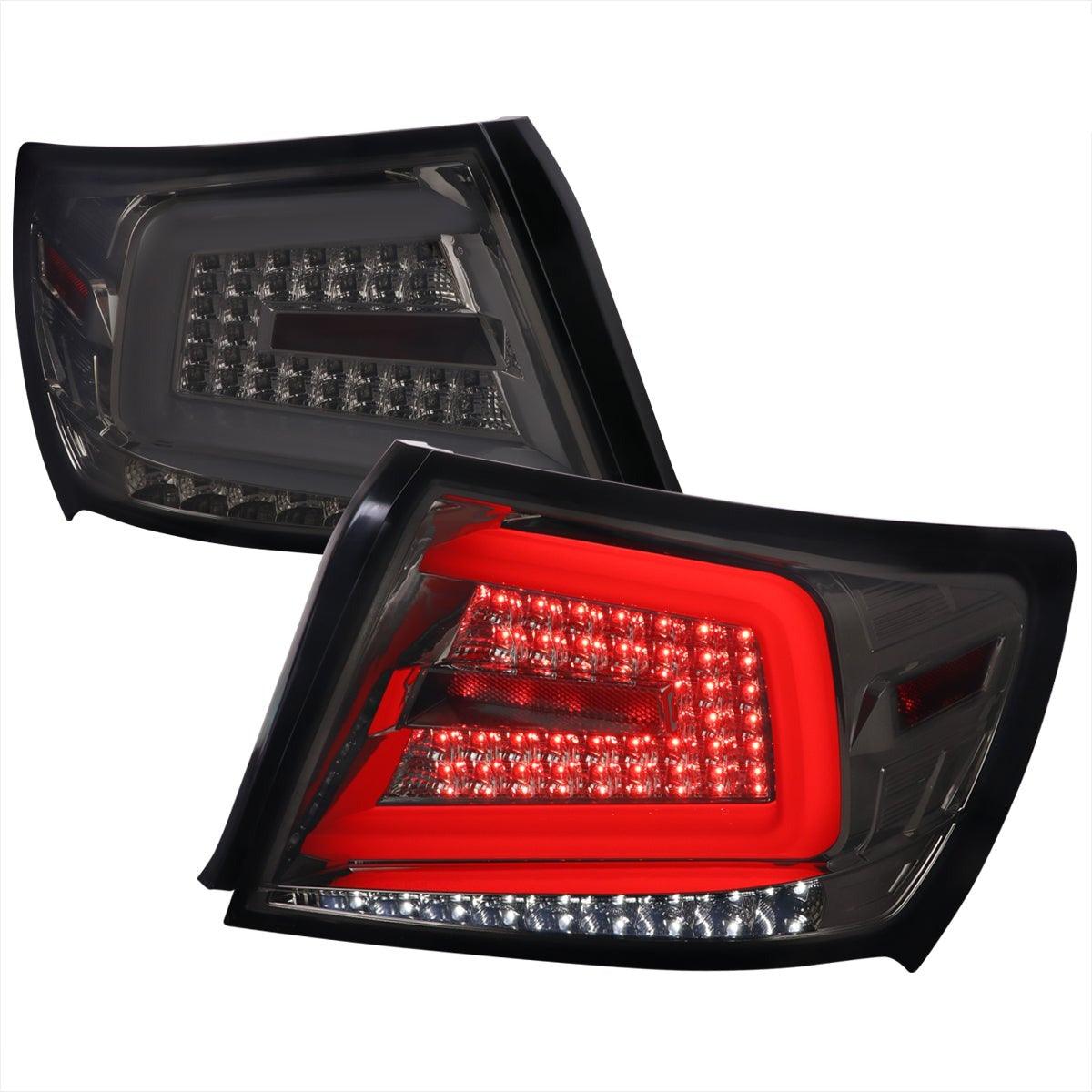 Tail Lights Subaru Impreza & WRX & STI Sedan (08-14) Sequential LED Bar - Black / Smoked / Red - K2 Industries