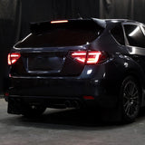 Tail Lights Subaru Impreza / WRX / STI Hatchback (08-14) Sequential LED - Black / Smoked / Red - K2 Industries