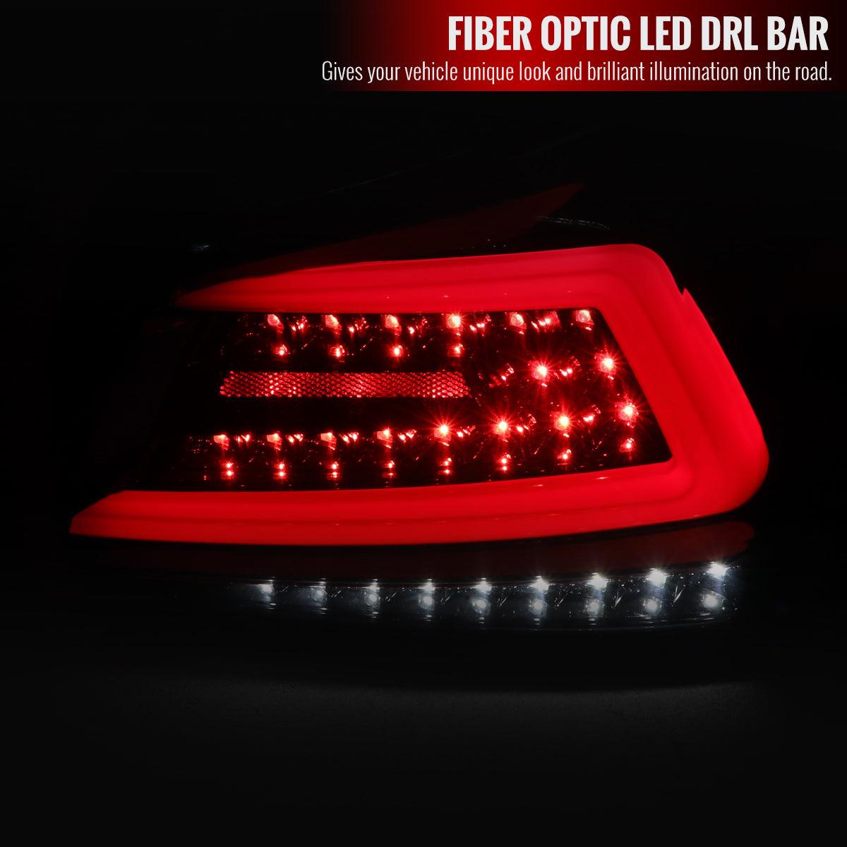 Tail Lights Subaru WRX & STI (15-21) Sequential LED - TR Style Black / Smoked / Red - K2 Industries