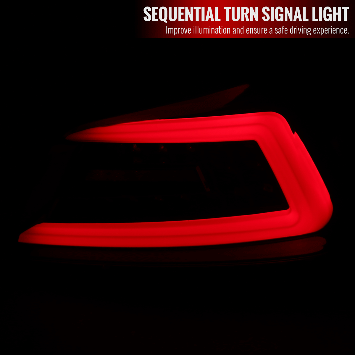 Tail Lights Subaru WRX & STI (15-21) Sequential LED - TR Style Black / Smoked / Red - K2 Industries