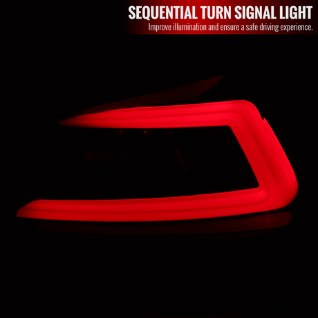 Tail Lights Subaru WRX & STI (15-21) Sequential LED - TR Style Black / Smoked / Red - K2 Industries