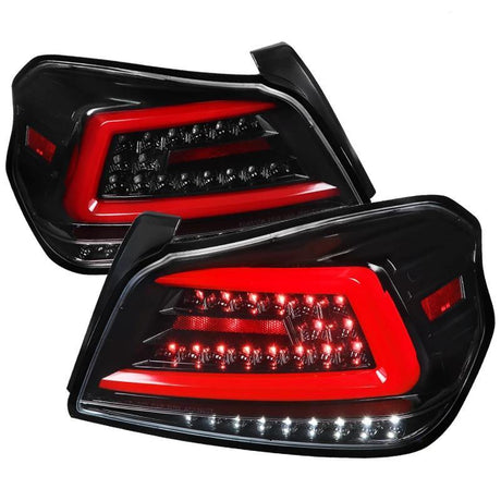 Tail Lights Subaru WRX & STI (15-21) Sequential LED - TR Style Black / Smoked / Red - K2 Industries