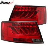 Fits 05-08 Audi A6 S6 Rear Tail Light Lamp Housing Red Clear Lens Pair