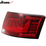 Fits 05-08 Audi A6 S6 Rear Tail Light Lamp Housing Red Clear Lens Pair