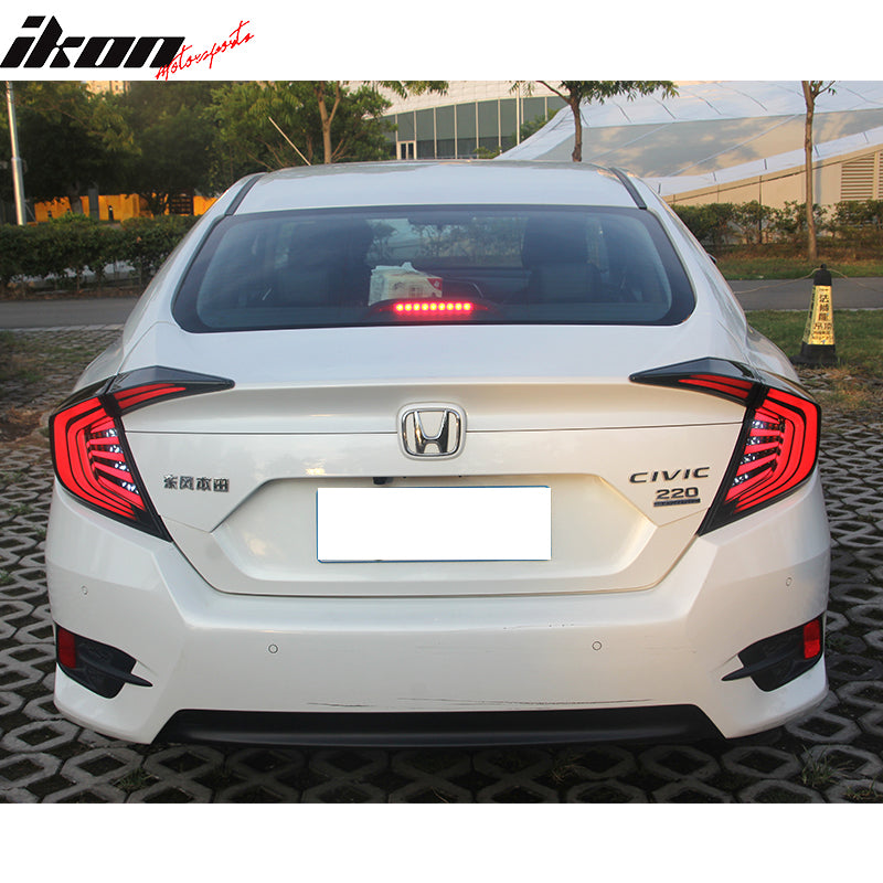 Tail Turning Lights + Side Corner Lights for Honda Civic 2016-2018 Smoke