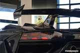 2011-2021 Lamborghini Aventador Coupe CA Style Carbon Fiber Engine Hood And Wing  | Fits LP700, LP720, LP750, LP740