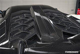 2011-2021 Lamborghini Aventador Coupe CA Style Carbon Fiber Engine Hood And Wing  | Fits LP700, LP720, LP750, LP740