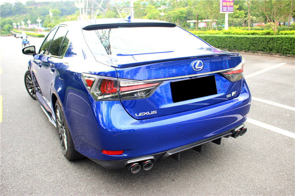 2015-2020 Lexus GS GSF AM Style Carbon Fiber Rear Lip With exhaust tips