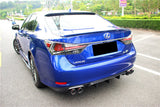 2015-2020 Lexus GS GSF AM Style Carbon Fiber Rear Lip With exhaust tips