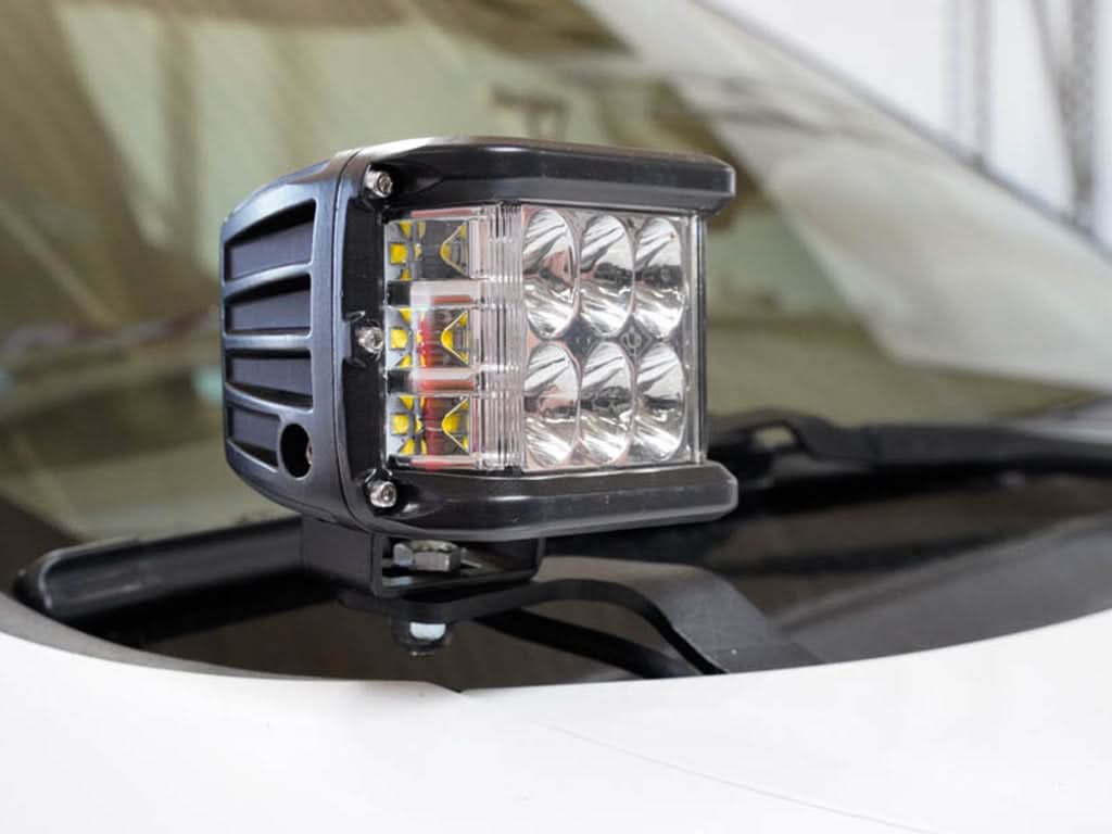 Low Profile LED Ditch Light Brackets Kit For 2010-2022 Lexus GX 460