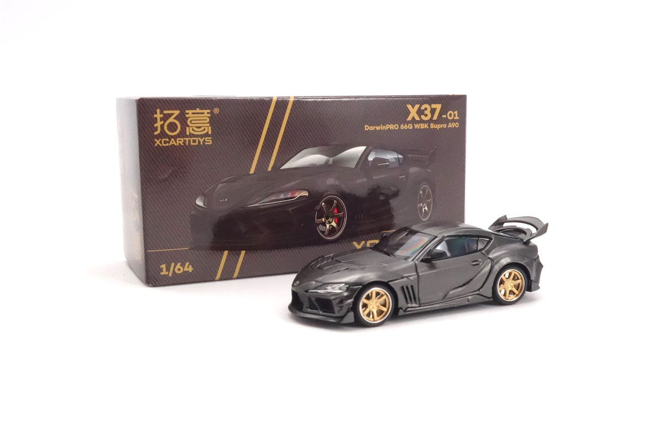 Limited Edition 1:64 Scale Diecast Toyota GR Supra A90 A91 Wide Body Model | Darwinpro And XCARTOYS BKSSII Carbon Fiber Kit
