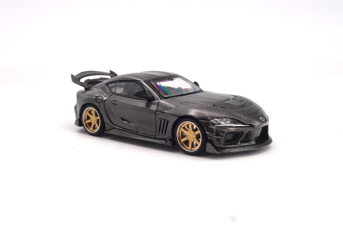 Limited Edition 1:64 Scale Diecast Toyota GR Supra A90 A91 Wide Body Model | Darwinpro And XCARTOYS BKSSII Carbon Fiber Kit